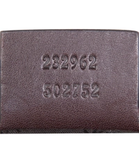 Gucci Brown Leather Monogram Hobo Bag