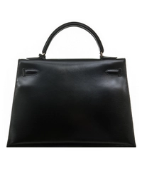 Hermès Kelly 32 Sellier Black Box GHW