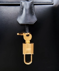 Hermès Kelly 32 Sellier Black Box GHW