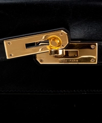 Hermès Kelly 32 Sellier Black Box GHW