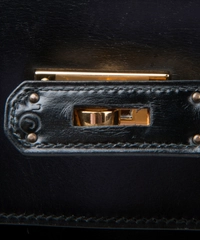 Hermès Kelly 32 Sellier Black Box GHW