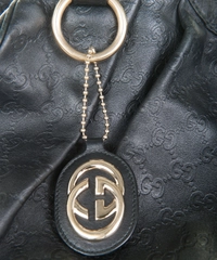 Gucci Black Guccissima Leather Sukey Tote Bag Medium