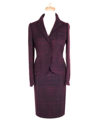 Prada Tweed Blazer & Knee Length Skirt Suit