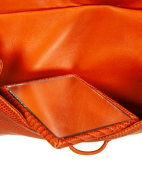 Bottega Veneta Orange Lizard Handbag
