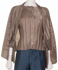 Issey Miyake Pleated Cape Blouse