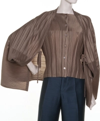 Issey Miyake Pleated Cape Blouse