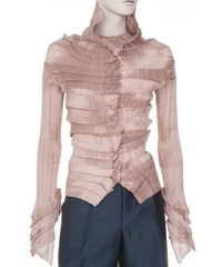 90' Issey Miyake Vintage Accordion Pleated Top