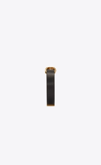Saint Laurent Opyum Bracelet in Black Leather