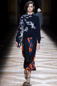 FW 2014 Dries Van Noten Runway Skirt Suit