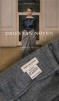 Fall 2007 Dries Van Noten Runway Grey Wool Draped Skirt