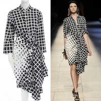 Runway SS 2009 Dries van Noten Black Knot Shirt Dress