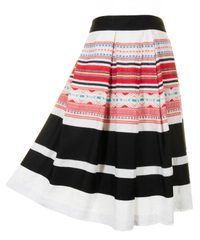 SS 2005 Dries van Noten Runway Pleated Midi Skirt