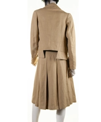 Dries van Noten Runway Fall 2005 Ready to Wear Hemp Skirt Suit