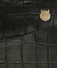 Mulberry Black Croc Print Briefcase