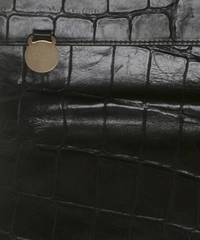 Mulberry Black Croc Print Briefcase