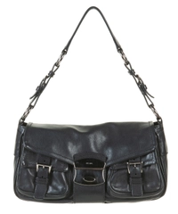 Prada Black Leather Shoulder Bag