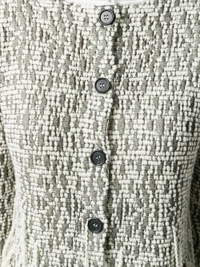 Loewe Woven Boucle Effect Fringed Cardigan