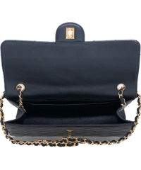 1997-1999 Chanel Black Caviar Leather Jumbo Single Flap Bag