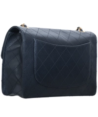 1997-1999 Chanel Black Caviar Leather Jumbo Single Flap Bag