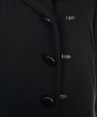 Prada Black Wool Knitted Collar Cropped Jacket