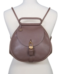 Delvaux Taupe 'Cerceau' Jumping Backpack