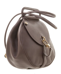 Delvaux Taupe 'Cerceau' Jumping Backpack