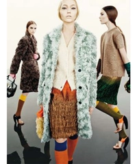 Fall 2007 Prada Grey Mohair Cropped Vest