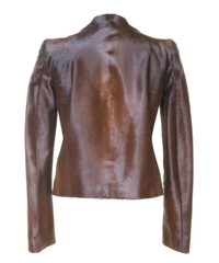 Alexander McQueen Brown Cowhide Leather Jacket
