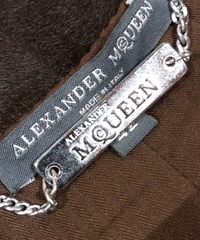 Alexander McQueen Brown Cowhide Leather Jacket