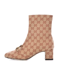 Resort 2019 Gucci GG-canvas 'Victoire'  Ankle Boots