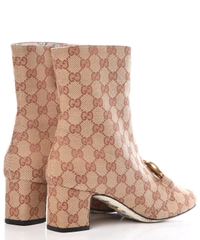 Resort 2019 Gucci GG-canvas 'Victoire'  Ankle Boots