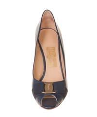 Salvatore Ferragamo Oxford Blue Peep - Pola - Pumps