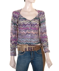 Missoni Multicolor Chevron Knit Twinset