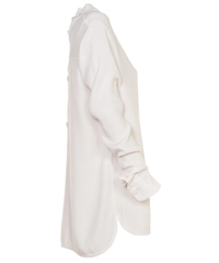Marni Long Sleeve Silk Off White Tunic