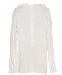 Marni Long Sleeve Silk Off White Tunic