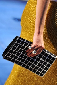 SS 2009 Dries Van Noten Runway Gold Lurex Stretch Knit Maxi Skirt