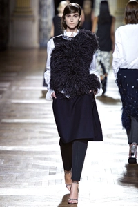 FW 2013 Dries Van Noten Runway Skirt-Overlay Trousers