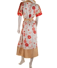 Dries Van Noten Floral Print Silk Maxi Wrap Dress