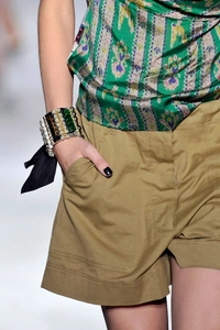 SS 2010 Dries Van Noten Runway Multicolor Silk Top