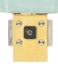 Fendi Beaded Lizard Trim Baguette Bag