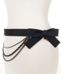 Fall - Winter 2002 Chanel Runway Multi-Strand Black Bow Belt