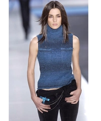 Fall - Winter 2002 Chanel Runway Multi-Strand Black Bow Belt