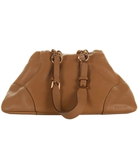 Prada Beige Leather Chain Shoulder Bag