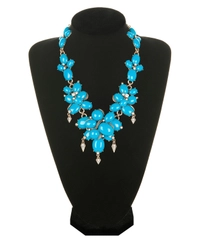 Oscar de La Renta Turquoise Cabochon Necklace and Earrings
