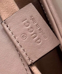 GG Marmont Dusty Pink Chevron Mini Top Handle Bag