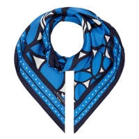 Weekend Max Mara Cornflower Blue Mora Silk Scarf