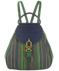 Delvaux Multicolor Toile de Cuire Lucifer Backpack