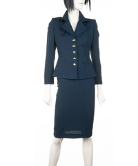 Vivienne Westwood London Blue Skirt Suit - Gold Label