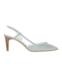 Canvas CC Bow Cap Toe Slingback Sandals