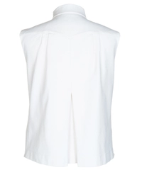 Chanel White GrosGrain Vest Sleeveless Top with Bow